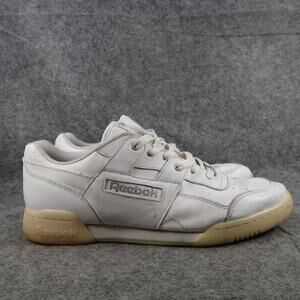 Reebok Shoes Mens 10.5 Classic Sneakers Athletic Lifestyle White Lace Up Retro